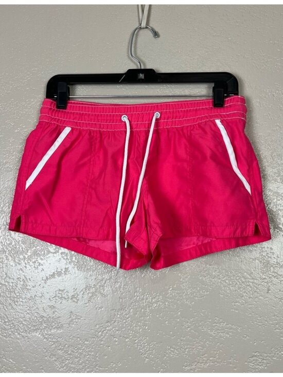 Old Navy Pants - navy women athletic‎ elastic waist pink shorts small